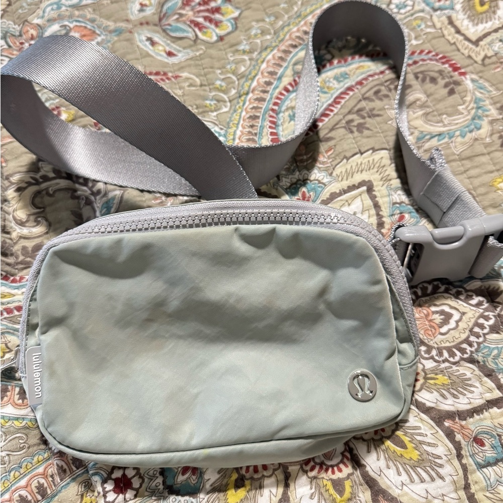 Lululemon Light Gray Crossbody Bag